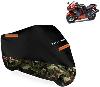 Horseyaart Waterproof Two Wheeler Cover for Kawasaki(Ninja ZX 14R BS6, Multicolor)