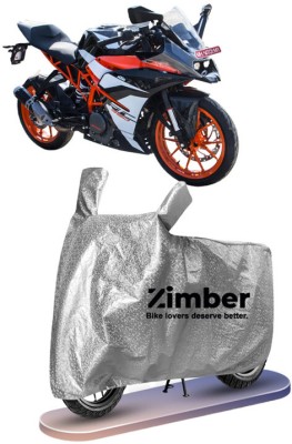 ZIMBER Waterproof Two Wheeler Cover for KTM(RC 390, Silver)