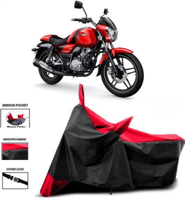 HWSXQAE Two Wheeler Cover for Bajaj(Red, Black)