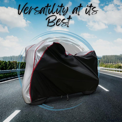 OliverX Waterproof Two Wheeler Cover for Hero(Splendor I Smart, Black, Silver)