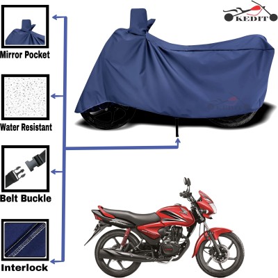 KEDIT Two Wheeler Cover for Universal For Bike(CB Shine SP, Blue)