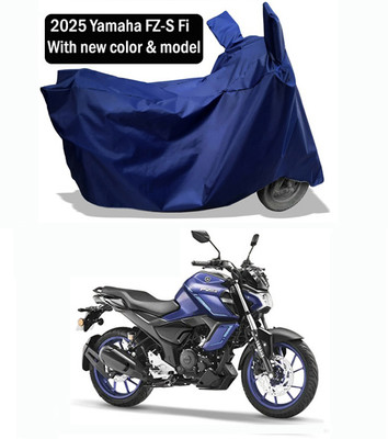 Amexride Two Wheeler Cover for Yamaha(FZS-FI, Blue)