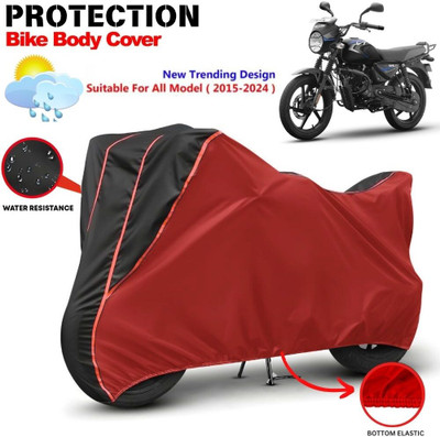 CABRY Waterproof Two Wheeler Cover for Bajaj(CT 125X, Red, Black)