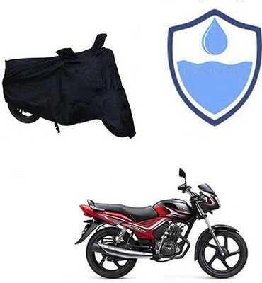 DeepShakshi AUTOMOTIVE Waterproof Two Wheeler Cover for TVS(Star City, Black)