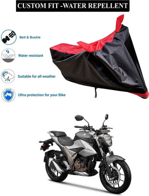 PAGORA Waterproof Two Wheeler Cover for Suzuki(Gixxer 250, Red)
