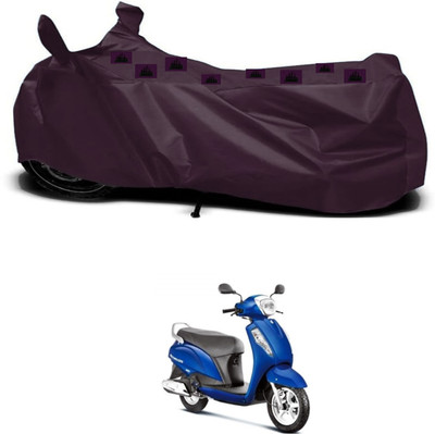 ZEDTEEK Waterproof Two Wheeler Cover for Suzuki(Black)