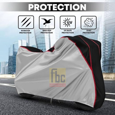 FBC Waterproof Two Wheeler Cover for Bajaj(Dominar 400, Silver, Multicolor)