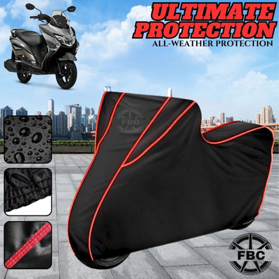 AUTOCAD Waterproof Two Wheeler Cover for Suzuki(Burgman Electric, Black)