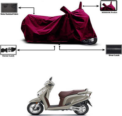 Amexride Two Wheeler Cover for Honda(Aviator, Maroon)