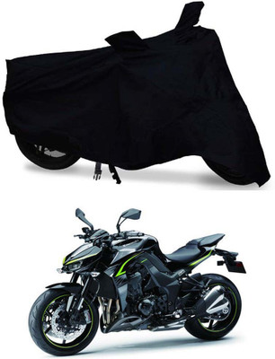DeepShakshi AUTOMOTIVE Waterproof Two Wheeler Cover for Kawasaki(Z1000, Black)
