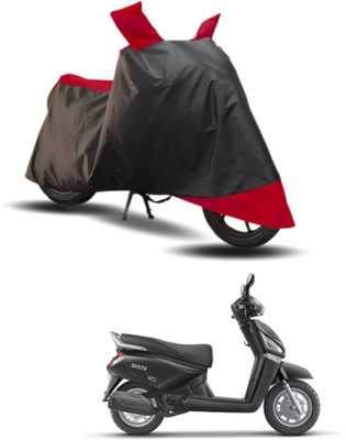KEDIT Two Wheeler Cover for Mahindra(Gusto 125 BS6, Red, Black)