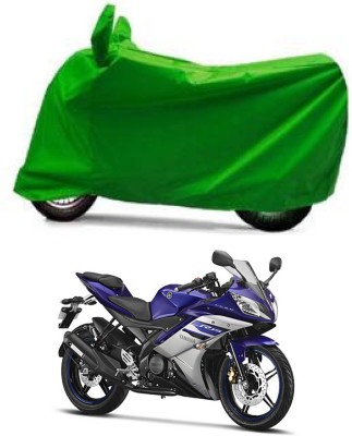 Furious3D Two Wheeler Cover for Yamaha(YZF-R15 V2, Green)