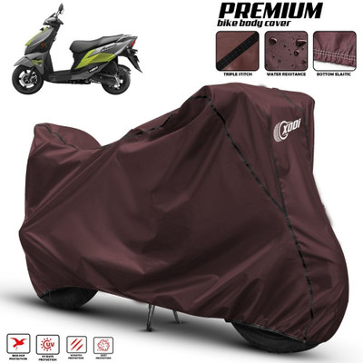 xodi Waterproof Two Wheeler Cover for Suzuki(Avenis 125, Maroon, Black)