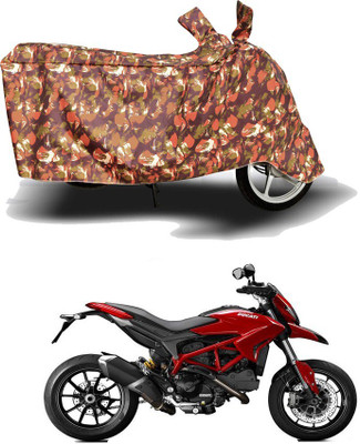 DeepShakshi AUTOMOTIVE Waterproof Two Wheeler Cover for Ducati(Hypermotard, Red)