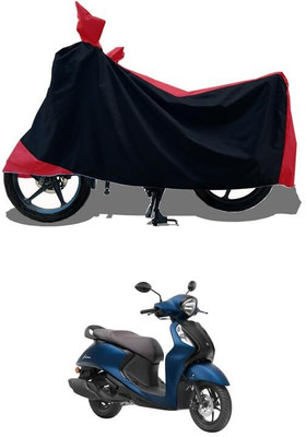 KEDIT Two Wheeler Cover for Yamaha(Fascino 125, Red)