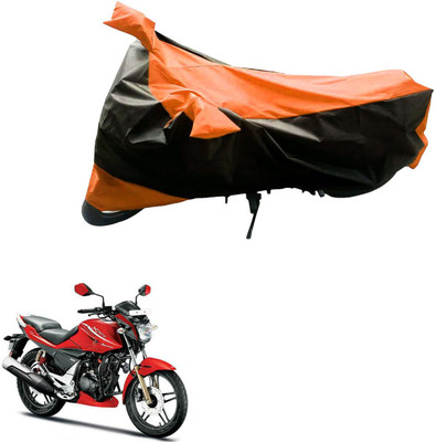 Mdstar Waterproof Two Wheeler Cover for Hero(Xtreme Sports, Black, Orange)