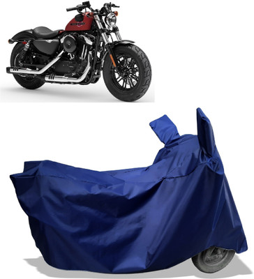 Amexride Two Wheeler Cover for Harley Davidson(Forty Eight, Blue)