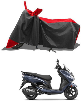 PAGORA Waterproof Two Wheeler Cover for Suzuki(Burgman Street 125, Red, Black)