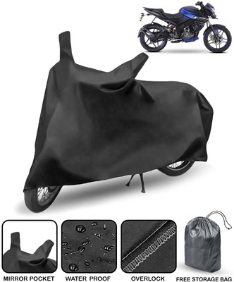 HMS Two Wheeler Cover for Bajaj(Pulsar, Black)
