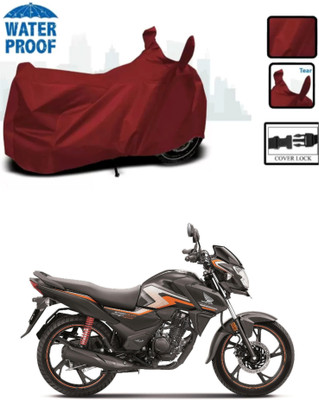 Mdstar Waterproof Two Wheeler Cover for Honda(SP125, Maroon)
