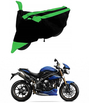 MMSSTAR Waterproof Two Wheeler Cover for Triumph(Speed Triple, Green, Black)