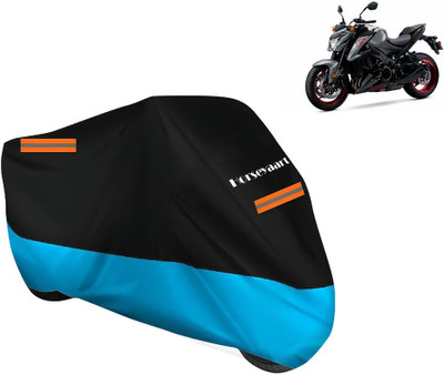 Horseyaart Waterproof Two Wheeler Cover for Suzuki(GSX S1000, Blue, Black)