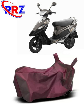 RRZ Waterproof Two Wheeler Cover for TVS(Scooty Pep+, Maroon)