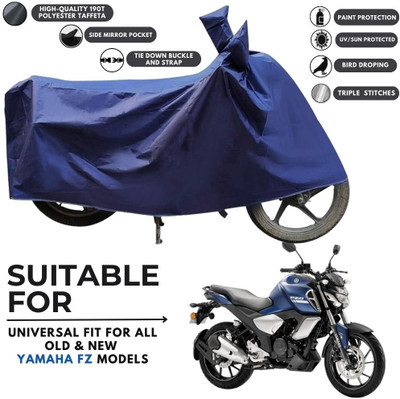 MADAFIYA Two Wheeler Cover for Yamaha(FZ S V3.0 FI, Blue)