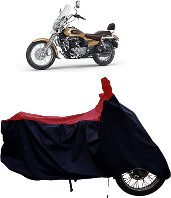 KEDIT Two Wheeler Cover for Bajaj(Avenger 400, Red, Black)