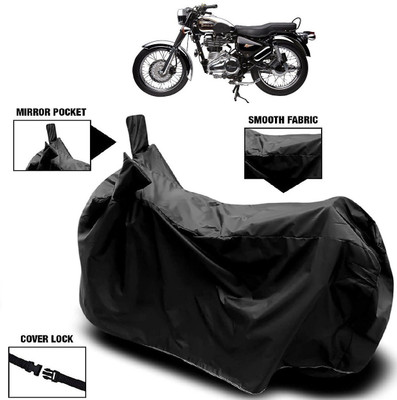 MMSSTAR Waterproof Two Wheeler Cover for Royal Enfield(Electra 5S, Black)