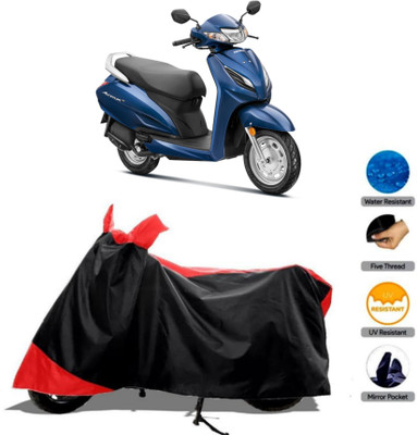 WMIZEXA Waterproof Two Wheeler Cover for Honda(Activa 6G, Red)