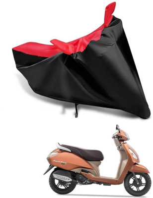 KEDIT Two Wheeler Cover for TVS(Jupiter, Red, Black)