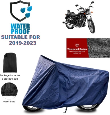 PAGORA Waterproof Two Wheeler Cover for Royal Enfield(Thunderbird 500, Blue)