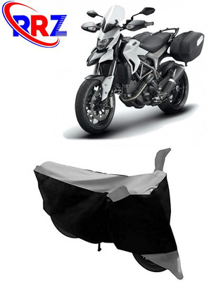 RRZ Waterproof Two Wheeler Cover for Ducati(Hyperstrada, Black, Grey)