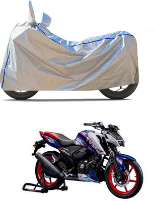 CODOKI Waterproof Two Wheeler Cover for TVS(Apache RTR 165 RP, Silver)