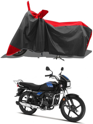 KANISHA ENTERPRISES Waterproof Two Wheeler Cover for Hero(Splendor Plus, Red)