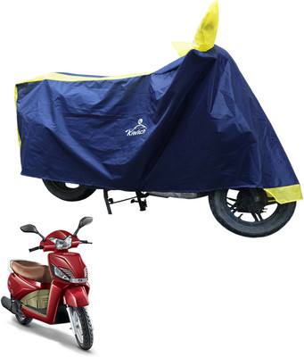 Kavach Waterproof Two Wheeler Cover for Mahindra(Gusto, Yellow, Blue)