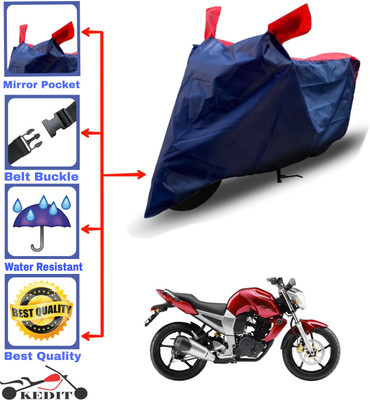 KEDIT Two Wheeler Cover for Yamaha(FZ16, Red, Blue)