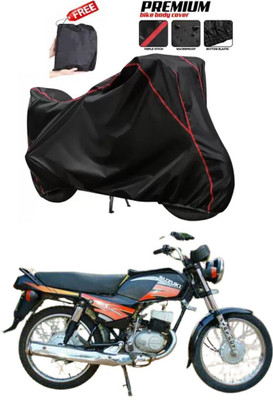 DeepShakshi AUTOMOTIVE Two Wheeler Cover for Suzuki(Samurai, Black)