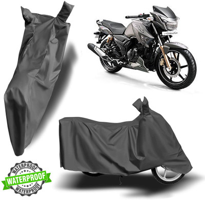 NG Auto Front Waterproof Two Wheeler Cover for TVS(Apache RTR 160, Grey)