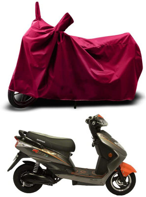 KEDIT Two Wheeler Cover for Okinawa(Ridge Plus, Maroon)
