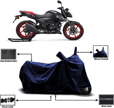 Amexride Two Wheeler Cover for TVS(Apache, Blue)
