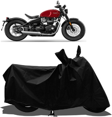 Tricway Waterproof Two Wheeler Cover for Triumph(Bonneville Bobber, Black)