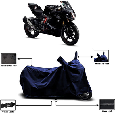 Amexride Two Wheeler Cover for TVS(Apache RTR 310 BS6, Blue)