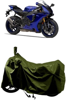 SUGASHRI Waterproof Two Wheeler Cover for Yamaha(YZF R1M, Green)