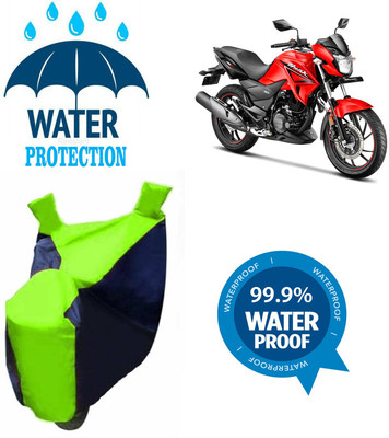 RTS COLLECTIONS Waterproof Two Wheeler Cover for Hero(Hunk, Multicolor)