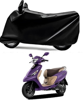 smwzxyu Waterproof Two Wheeler Cover for TVS(Zest 110, Black)