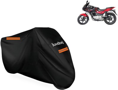 Juvdoxj Waterproof Two Wheeler Cover for Bajaj(Pulsar 220, Black)