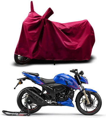 KEDIT Two Wheeler Cover for TVS(Apache RTR 180, Maroon)