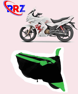 RRZ Waterproof Two Wheeler Cover for Hero(Karizma ZMR, Black, Green)